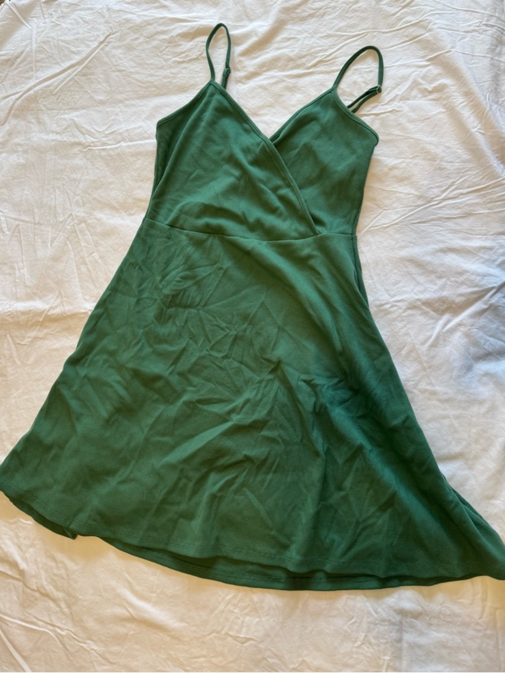 wild fable Green Spaghetti Strap Skater Dress